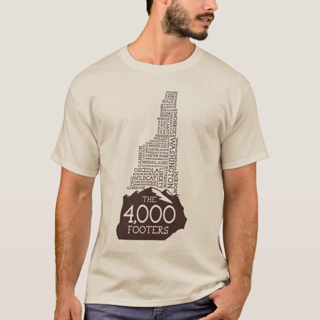 Camiseta NH 4000 Footers T-Shirt (Logotipo Brown) (Frente)