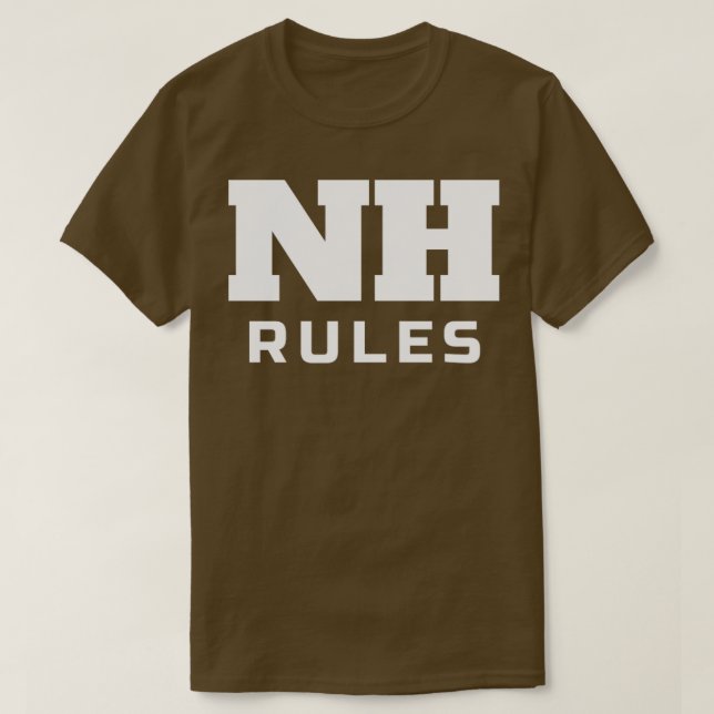 Camiseta NH Regulamentação Nova Hampshire Pride (Frente do Design)
