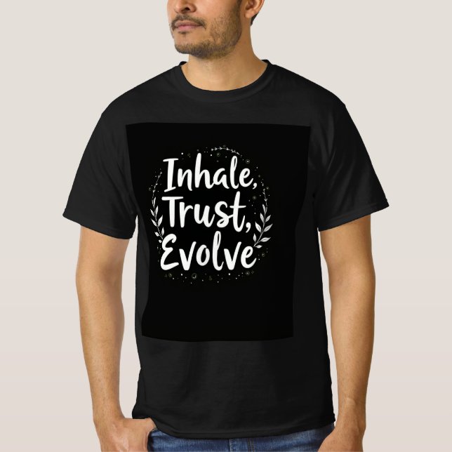 Camiseta Nhale, Trust, Evolve Inspirado na Natureza (Frente)