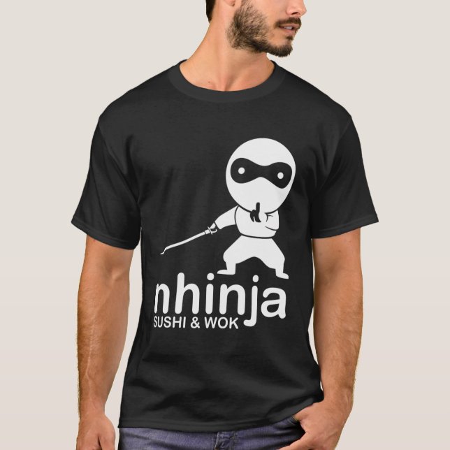 Camiseta Nhinja Sushi E Wok (Frente)