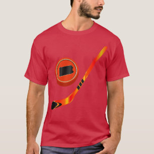 Camiseta NHL PA Laranja Pau e Puck