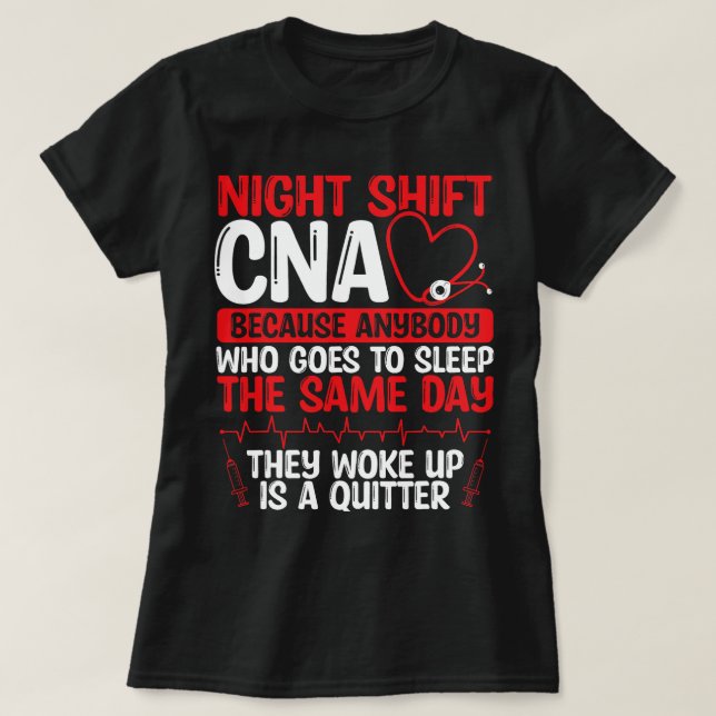 Camiseta Ni Assistente de Enfermagem Engraçado CNA (Frente do Design)