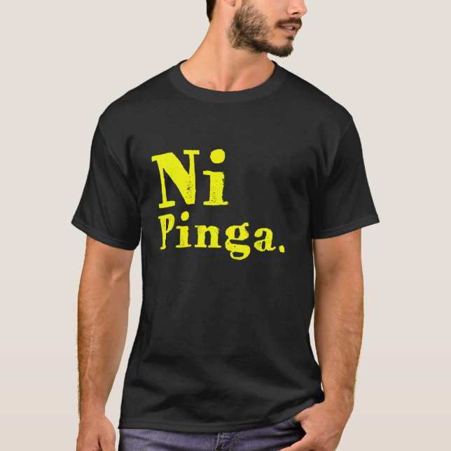 Camiseta Ni pinga Retro Vintage cubano (Frente)