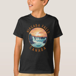 Camiseta Niágara Cai no Canadá, Círculo Retroafogado