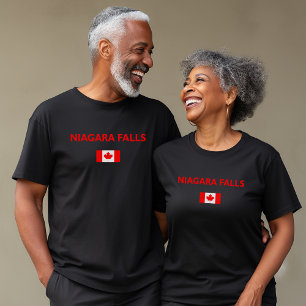 Camiseta Niagara Cai no Canadá - Sinalizador canadense - Co