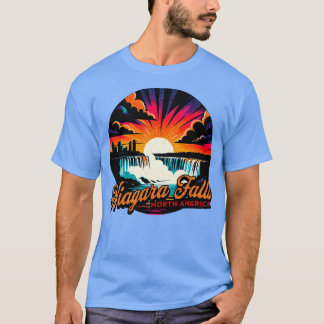 Camiseta Niagara Cai no Círculo da América do Norte Design