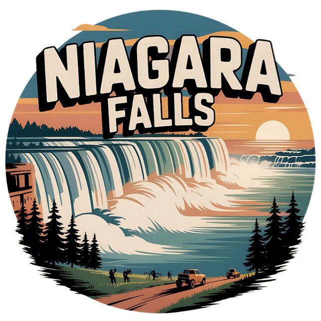 Camiseta niagara cai para mulheres (niagara falls designs)