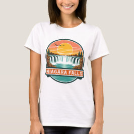 Camiseta niagara falls canada retro design 