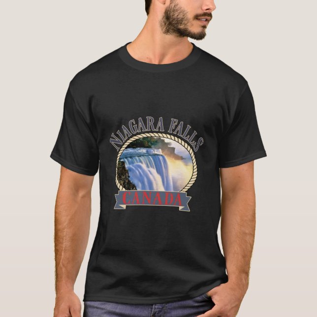 Camiseta Niagara Falls Canada Usa Rio Natureza (Frente)