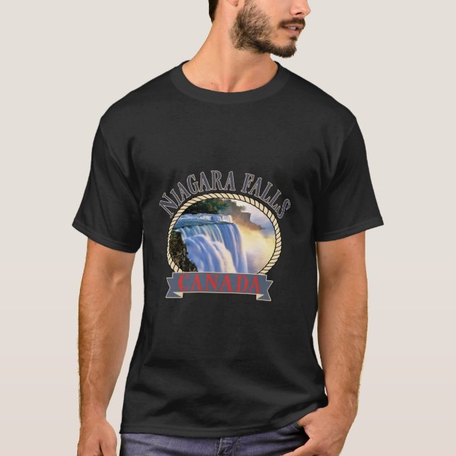 Camiseta Niagara Falls Canada Usa Rio Natureza (Frente)