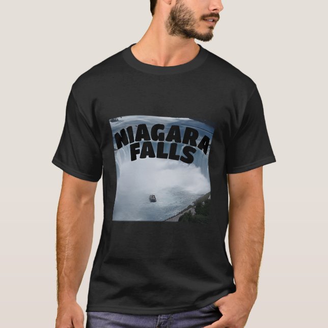 Camiseta Niagara Falls Canada Usa Tour Typografia (Frente)