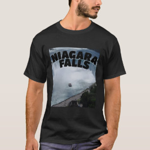 Camiseta Niagara Falls Canada Usa Typografia Boat