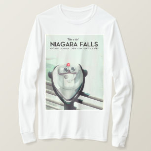 Camiseta Niagara Falls - EUA - Canadá - poster de Viagens 