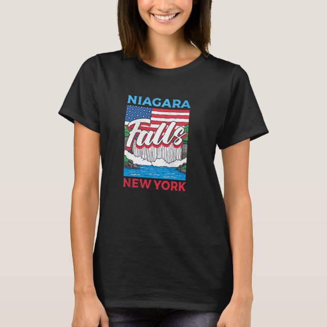 Camiseta Niagara Falls New York Design Niagara Falls (Frente)