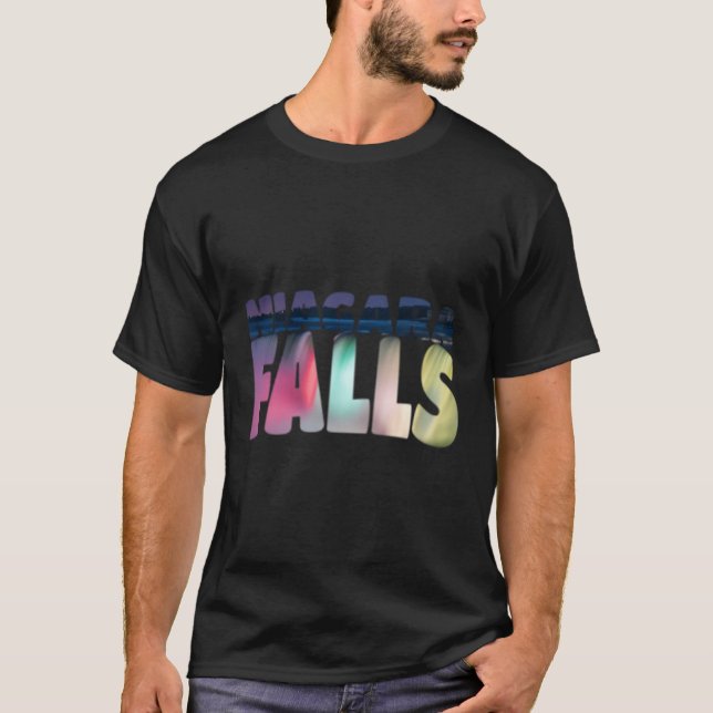 Camiseta Niagara Falls Night Canada Usa Tipografia (Frente)