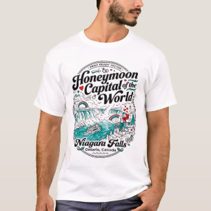 Camiseta Niagara Falls Ontário Canadá Capital da Lua de Mel