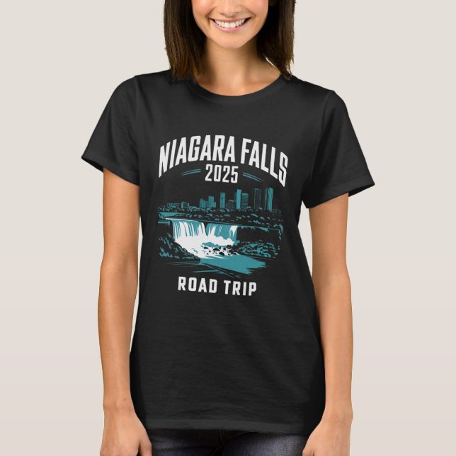 Camiseta Niagara Falls Road Trip 2025 Family Trip Friends G (Frente)