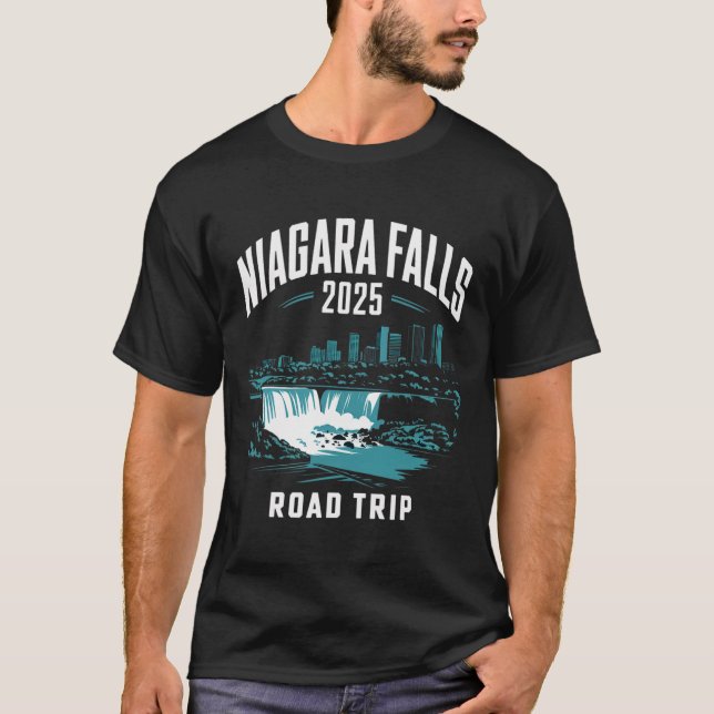 Camiseta Niagara Falls Road Trip 2025 Family Trip Friends G (Frente)
