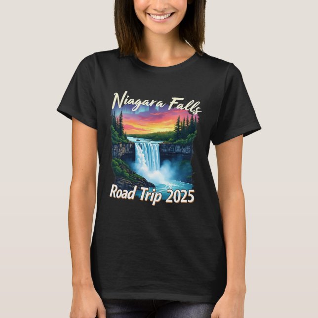 Camiseta Niagara Falls Road Trip Family Vacage Men W (Frente)