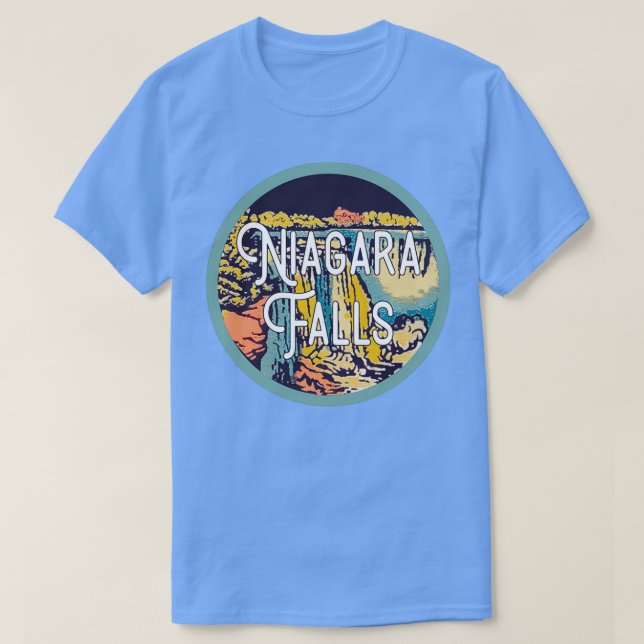 Camiseta Niagara Falls Viagens vintage (Frente do Design)