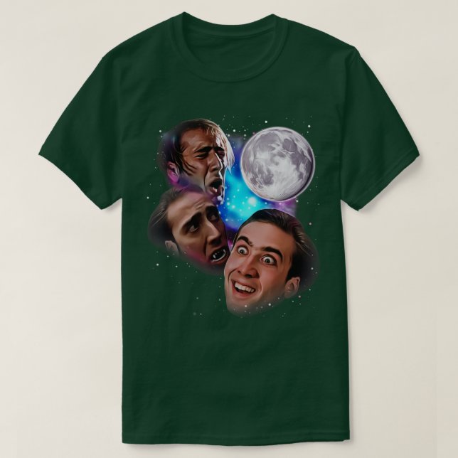 Camiseta Nic Cage Howl na Lua (Frente do Design)