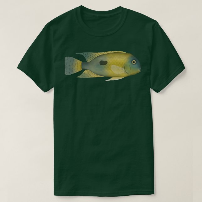 Camiseta Nicarágua Cichlid (Frente do Design)