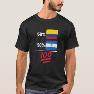 Camiseta Nicarágua Mais Herança Colombiana Mix Flag