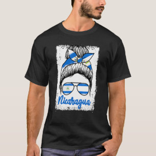 Camiseta Nicarágua Mensagem Menina de Arma Nicarágua Sinali