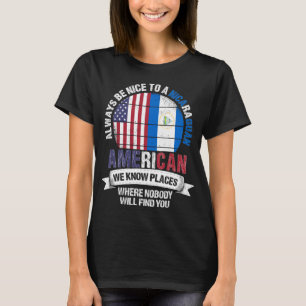 Camiseta Nicarágua, norte-americano, sabe lugares na Nicar
