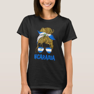 Camiseta Nicarágua Para Menina Bandeira Nicaraguense para M