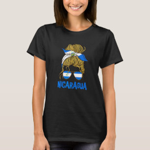 Camiseta Nicarágua Para Menina Bandeira Nicaraguense para M