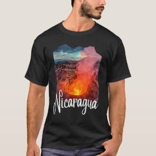 Camiseta Nicarágua Souvenir Vulcão Nicarágua Nicarágua