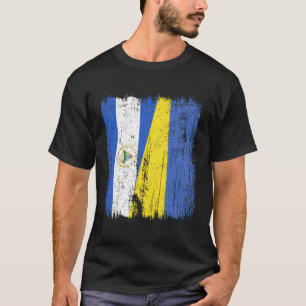 Camiseta Nicarágua Ucrânia Meia Bandeira Nicaraguense Ucran