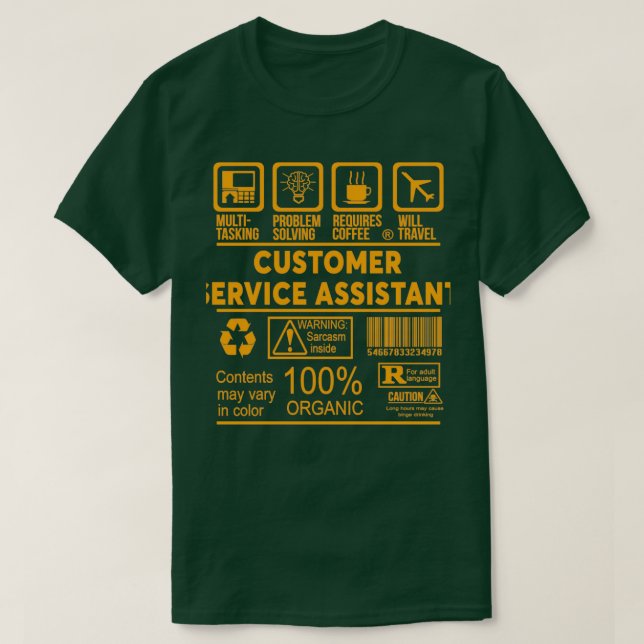 CAMISETA NICE DESIGN 2017 DO ASSISTENTE DE SERVIÇO AO CLIEN (Frente do Design)