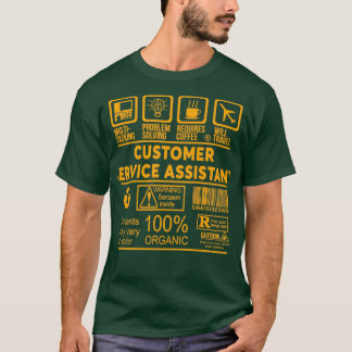 CAMISETA NICE DESIGN 2017 DO ASSISTENTE DE SERVIÇO AO CLIEN