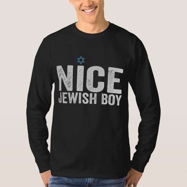 Camiseta Nice Jewish Boy Hanukkah Jewish Family Gift (Frente)