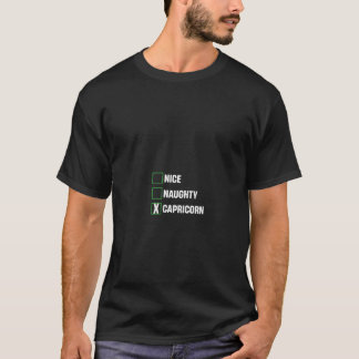 Camiseta Nice Naughty Capricorn Funny Horoscopes Astrophysi