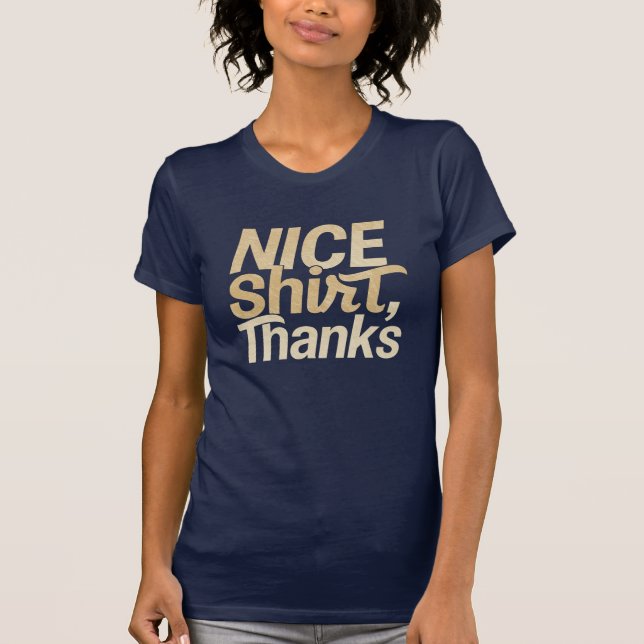 Camiseta Nice Shirt thanks (Frente)