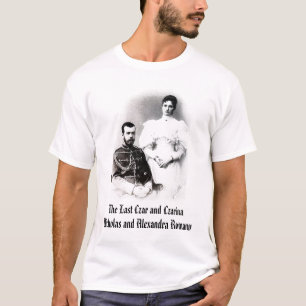 Camiseta Nicholas e Alexandra, último czar e Czari…