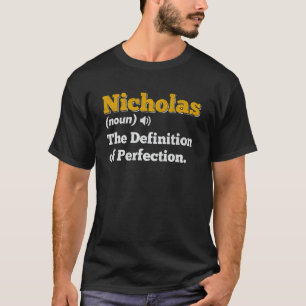 Camiseta Nicholas Gift Name Personalizado Birthday Name Def