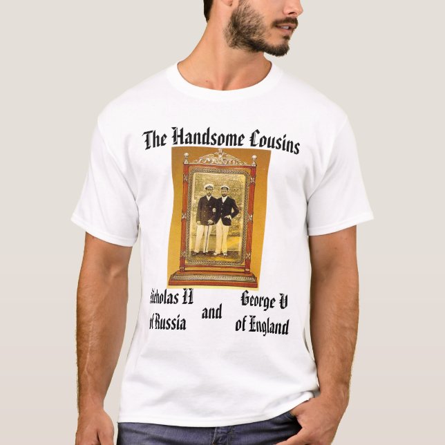 Camiseta Nicholas II e George V (Frente)