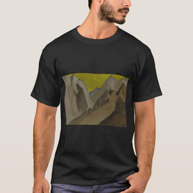Camiseta Nicholas Roerich Penhasco Azul (Frente)