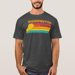 Camiseta Nicholasville Kentucky Vintage afligiu Souvenir