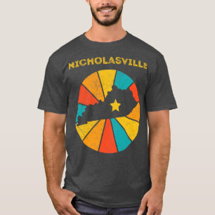 Camiseta Nicholasville Kentucky Vintage afligiu Souvenir