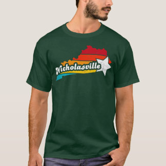 Camiseta Nicholasville Kentucky Vintage afligiu Souvenir