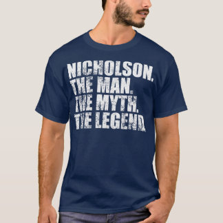 Camiseta Nicholson Nome da família Nicholson sobrenome