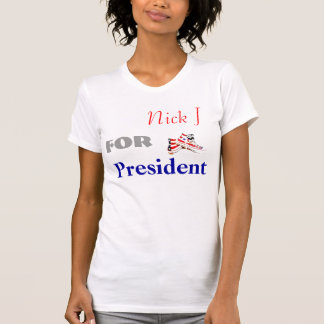Camiseta Nick J para o presidente