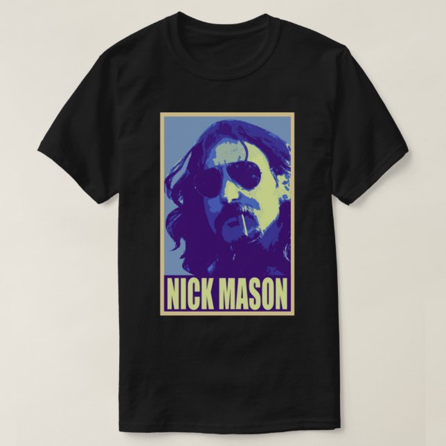 Camiseta Nick Mason T-Shirt (Frente do Design)