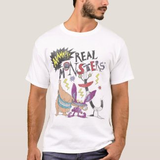 Camiseta Nickelodeon Ahh Real Monstros Amigos Atirados