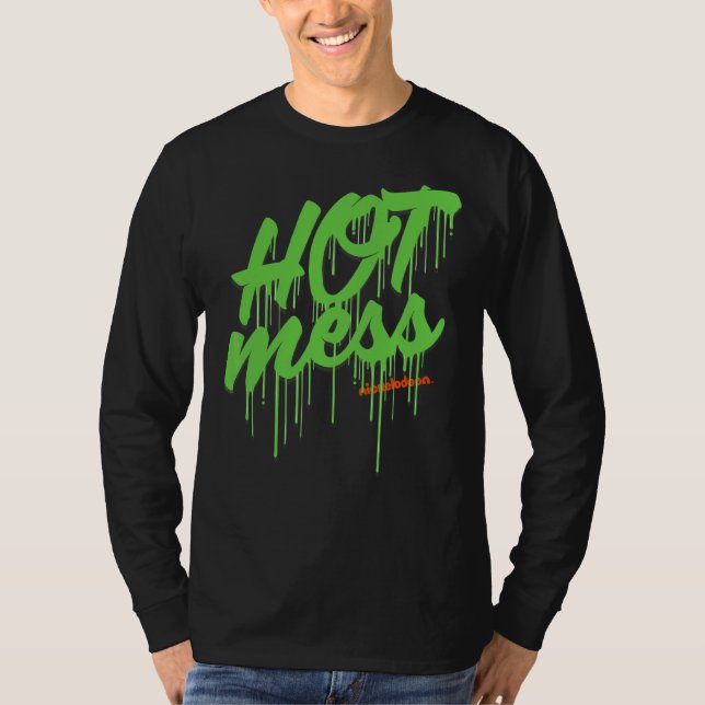 Camiseta Nickelodeon Slime Hot Mess (Frente)